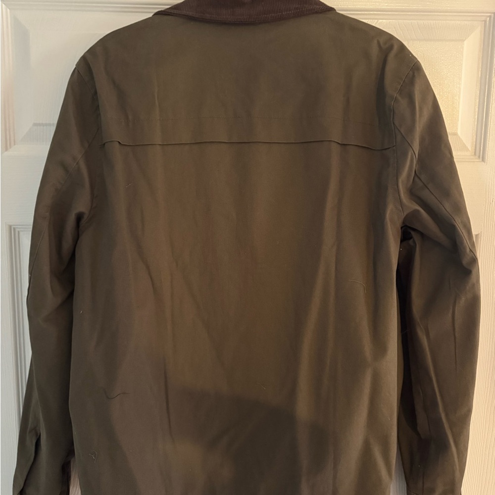 Five Four Olive Zip Front Jacket with BrownCordur… - image 2